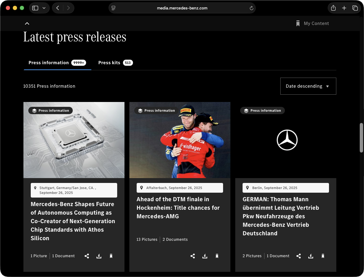 Mercedes-Benz press release: Autonomous computing collaboration with Athos Silicon